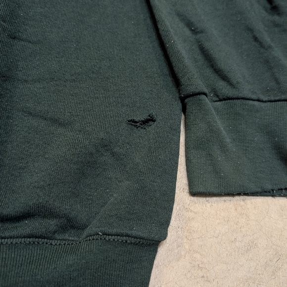 VTG 90s Fruit Of The Loom New York Crew Neck Green Mens XL Flaws - Picture 2 of 8
